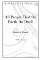 All People That on Earth Do Dwell SATB choral sheet music cover